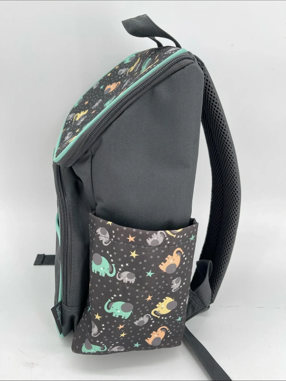 Babyboom Elephant Print Top Zip Backpack Diaper Bag